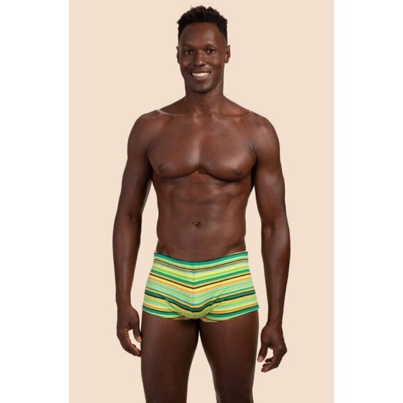 MR TURK Sorrento Swim Trunk ~ Stripe Swim Knit Small S NWT - Picture 2 of 12